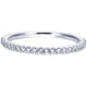Wedding Band 14k White Gold Diamond Straight