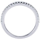 Wedding Band 14k White Gold Diamond Straight