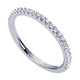 Wedding Band 14k White Gold Diamond Straight