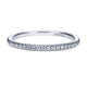Wedding Band 14k White Gold Diamond Straight