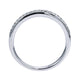 Wedding Band 14k White Gold Diamond Straight