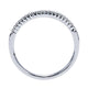Wedding Band 14k White Gold Diamond Straight