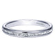 Wedding Band 14k White Gold Diamond Straight