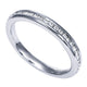 Wedding Band 14k White Gold Diamond Straight