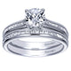 Wedding Band 14k White Gold Diamond Straight