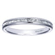 Wedding Band 14k White Gold Diamond Straight