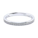 Wedding Band 14k White Gold Diamond Straight