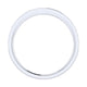 Wedding Band 14k White Gold Diamond Straight