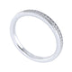 Wedding Band 14k White Gold Diamond Straight
