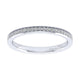 Wedding Band 14k White Gold Diamond Straight