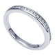 Wedding Band 14k White Gold Diamond Straight