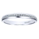 Wedding Band 14k White Gold Diamond Straight