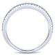Wedding Band 14k White Gold Diamond Straight