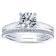 Wedding Band 14k White Gold Diamond Straight
