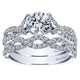 Wedding Band 14k White Gold Diamond Straight