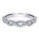Wedding Band 14k White Gold Diamond Straight