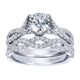 Wedding Band 14k White Gold Diamond Straight