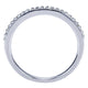Wedding Band 14k White Gold Diamond Straight