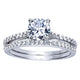 Wedding Band 14k White Gold Diamond Straight