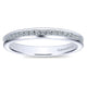 Wedding Band 14k White Gold Diamond Straight