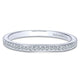 Wedding Band 14k White Gold Diamond Straight