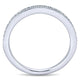Wedding Band 14k White Gold Diamond Straight