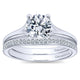 Wedding Band 14k White Gold Diamond Straight
