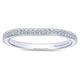 Wedding Band 14k White Gold Diamond Straight