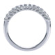 Wedding Band 14k White Gold Diamond Straight