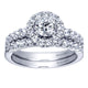 Wedding Band 14k White Gold Diamond Straight