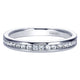 Wedding Band 14k White Gold Diamond Straight