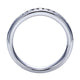 Wedding Band 14k White Gold Diamond Straight