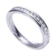Wedding Band 14k White Gold Diamond Straight