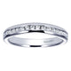 Wedding Band 14k White Gold Diamond Straight