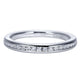 Wedding Band 14k White Gold Diamond Straight