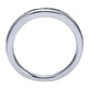 Wedding Band 14k White Gold Diamond Straight
