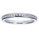 Wedding Band 14k White Gold Diamond Straight