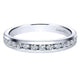 Wedding Band 14k White Gold Diamond Straight