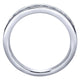 Wedding Band 14k White Gold Diamond Straight
