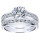 Wedding Band 14k White Gold Diamond Straight