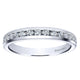 Wedding Band 14k White Gold Diamond Straight