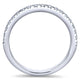Wedding Band 14k White Gold Diamond Straight