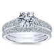 Wedding Band 14k White Gold Diamond Straight