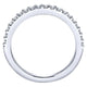 Wedding Band 14k White Gold Diamond Straight