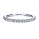 Wedding Band 14k White Gold Diamond Straight