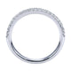 Wedding Band 14k White Gold Diamond Straight
