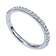 Wedding Band 14k White Gold Diamond Straight
