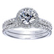 Wedding Band 14k White Gold Diamond Straight