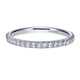Wedding Band 14k White Gold Diamond Straight