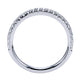 Wedding Band 14k White Gold Diamond Straight